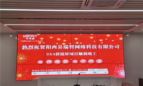 广东瑞智网络科技有限公司拼接屏项目